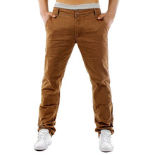 Load image into Gallery viewer, Stylish Men Chinos Pants Man Dress Pants Fashion Cargo Khaki Pants Slim Fit Trousers Casual Pants Button Pantalon Autumn Winter