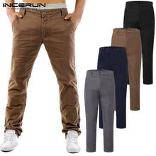 Load image into Gallery viewer, Stylish Men Chinos Pants Man Dress Pants Fashion Cargo Khaki Pants Slim Fit Trousers Casual Pants Button Pantalon Autumn Winter